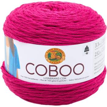 (3 Pack) Lion Brand Yarn 761-147 24-7 Cotton Yarn, Purple