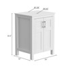 ELECWISH 24 in. W x 19 in. D x 36.4 in. H Freestanding Bath Vanity - 2 of 4