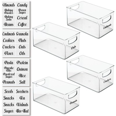 Set of 4 Hexa Drawer Organizer Clear - Spectrum Diversified