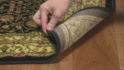 Black and Ivory Floral Synthetic Safavid Style Runner Rug