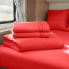 Nestl RV Queen Sheets, Super Soft 4PC Microfiber Sheet Set for Camper, Short Queen Sheets - 2 of 4