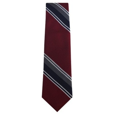 Men's Stripe Slim 2.5 Inch Wide And 58 Inch Long Woven Neckties