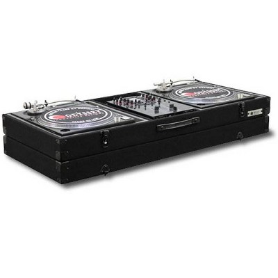 Odyssey Economy Battle Mode Pro DJ Turntable Mixer Coffin Case - Black (2 Pack)