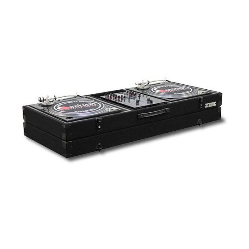 Odyssey Economy Battle Mode Pro DJ Turntable Mixer Coffin Case - Black (2 Pack), 1 of 5