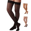 Absolute Support Women’s 20–30mmHg Lace Sheer Firm Compression Thigh High Stockings, Closed Toe – Circulation & Swelling Relief, A206 - 2 of 4