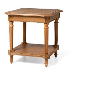 Maven Lane Pullman Traditional Square Wooden Side Table - 1 of 4