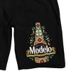 Modelo Colorful Tile Logo Men's Black Sleep Pajama Shorts - 2 of 3