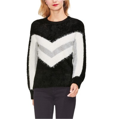 Vince Camuto Womens Chevron Pullover Sweater