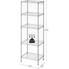 SONGMICS Wire Shelving Unit, 5-Tier Kitchen Storage Shelf - image 3 of 4