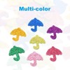 Unique Bargains DIY Umbrella Shape Mixed Colors Glitters Decorative Stickers - 3 of 4