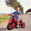 Qaba Ride on Motorcycle, 6V Ride on Bubble Car, 3 Wheeled 2 MPH Electric Motorcycle for Kids w/ LED Headlight, Music, Forward & Reserve - 2 of 4