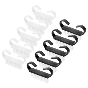 Unique Bargains Durable Solid Nail Cleaning Brush 10 Pcs - 1 of 4