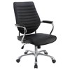 TiramisuBest Black Upholstered Adjustable Swivel Office Chair: Cool, Classy & Comfortable - 3 of 4