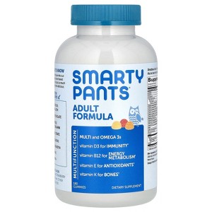 SmartyPants Adult Formula, Lemon, Orange, and Strawberry Banana, 180 Gummies - 1 of 3