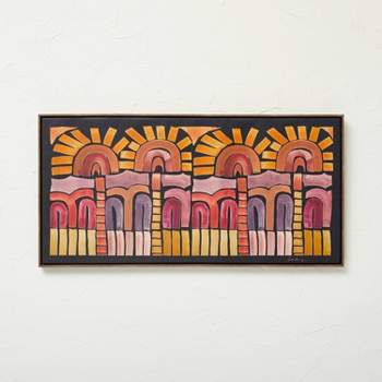 24" x 48" Many Suns Framed Canvas - Opalhouse™ designed with Jungalow™