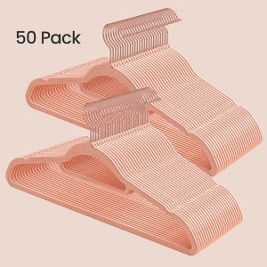 SONGMICS Non-Slip Velvet Hangers Clothes Hanger with Swivel Hook Space Saving for  Coat Pant Tie - 1 of 4