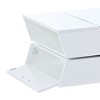 CAVINAS Coffee Tables for Living Room 2-tier Glass-Top Coffee Table Modern Center Table with Open Shelves and Cabinets for Apartment - 3 of 4