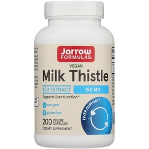 Jarrow Formulas, Inc. Vegan Milk Thistle 30:1 Extract 150 mg 200 Veg Caps - 1 of 2
