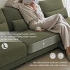 Whisen Oversized Wide Seat Sectional Sofa with Reversible Chaise, 5-seat Convertible Armless Comfy Couch for Living Room - 4 of 4