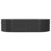 vidaXL Garden Raised Bed Powder-coated Steel 59.8"x31.5"x14.2" Anthracite - 3 of 4