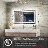 Keonjinn LED Bathroom Vanity Mirror, Front Light & Backlit, 3 Color Temperatures, Anti Fog, Double Lights Strips - 3 of 4