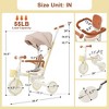 7 in 1 Stroller Baby Tricycle for 18-72 Months, Multifunctional Toddler Trike with Removable Push Rod, Canopy & Guardrail - ModernLuxe - 3 of 4