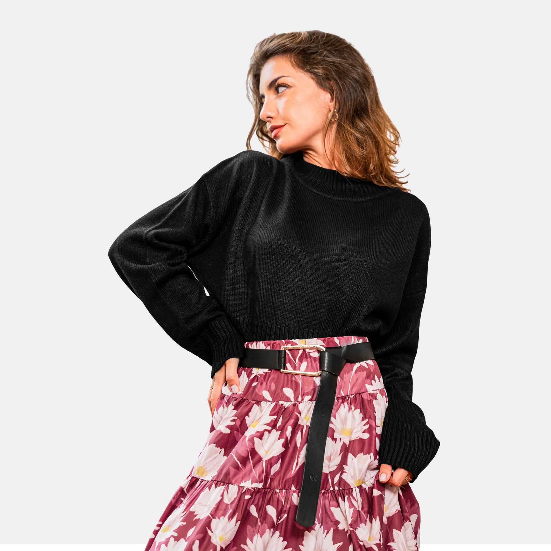 Women's Chic Black Knit Cropped - Cupshe-XL-Black