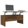 vidaXL Coffee Table Brown Oak Engineered Wood Medium Hidden Compartments - 4 of 4