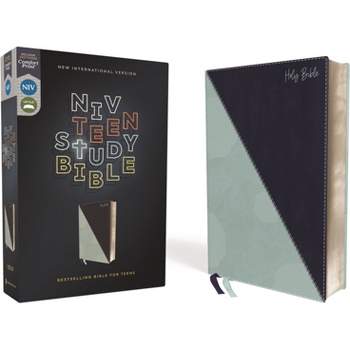 Niv, Teen Study Bible (for Life Issues You Face Every Day), Leathersoft, Teal, Comfort Print - by  Zondervan (Leather Bound)