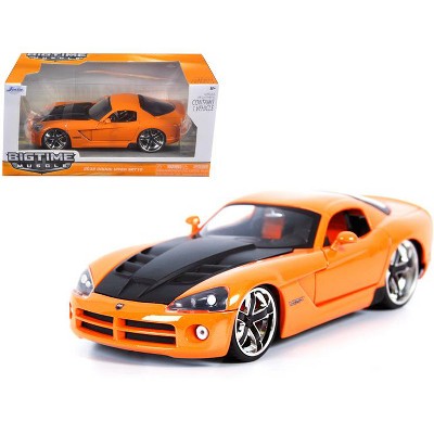 2008 Dodge Viper SRT10 Orange 1/24 Diecast Car Model by Jada