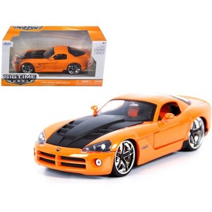 2008 Dodge Viper SRT10 Orange 1/24 Diecast Car Model by Jada - 1 of 3