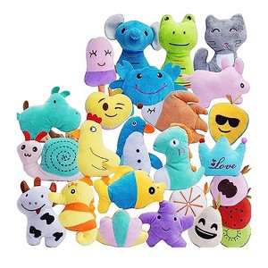 Itopfox 26-Piece Dog Toy Set with Squeakers, Assorted Plush Shapes for Small & Medium Dogs, Fun Interactive Playtime - 1 of 4