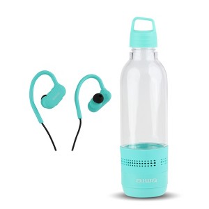 AIWA Get Fit Sport Kit Wireless Sport Earphones + 2 in 1 Water Bottle with Wireless Speaker - 1 of 4