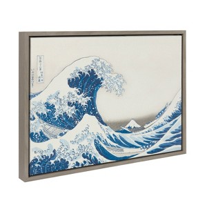 18" x 24" Sylvie The Great Wave Canvas by The Art Institute of Chicago - Kate & Laurel All Things Decor - 1 of 4