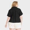 Women's Short Sleeve Popover Blouse - Universal Thread™ - 2 of 3