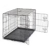 Munora - 36 Inch Folding Steel Dog Crate with Slide-Out Tray - Black - 4 of 4