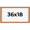 PosterPalooza | Panoramic Flat Brown Picture Frame - UV Acrylic, Foam Board Backing, Hanging Hardware - 2 of 4