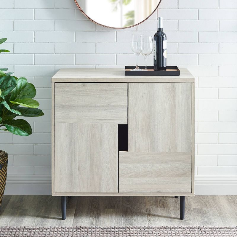 Modern Accent Cabinet with Color Pop Interior - Saracina Home, 3 of 13