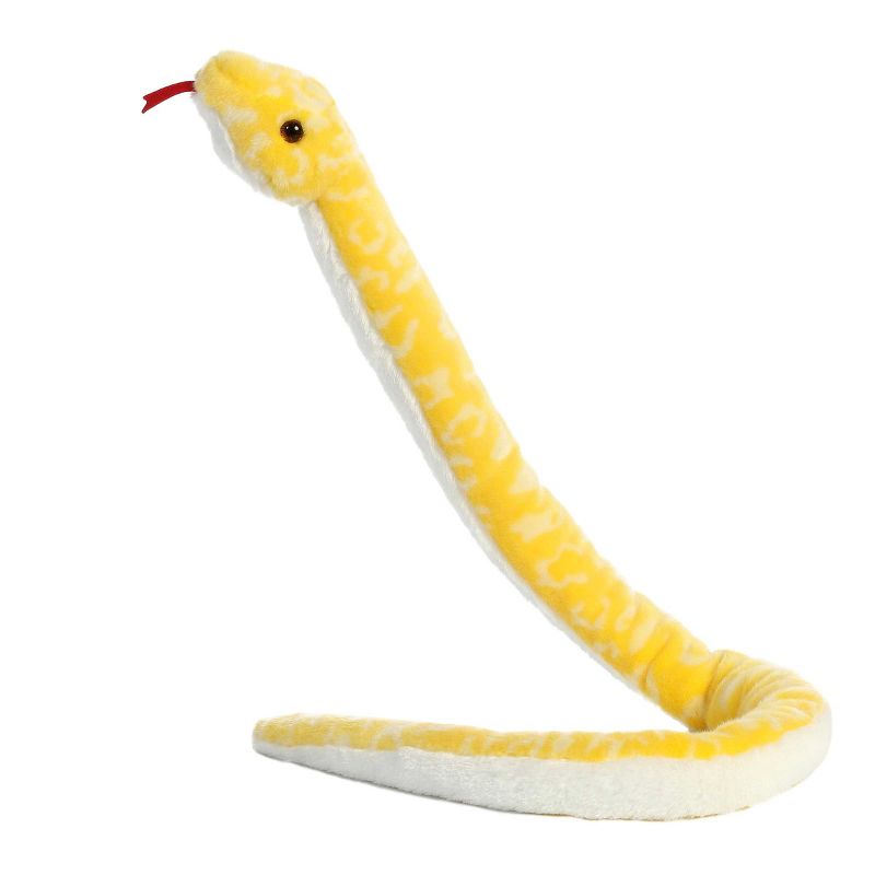 Aurora Snake 50" Albino Burmese Python Yellow Stuffed Animal, 1 of 5