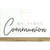 Dicksons Itty Bitty My First Communion Decorative Customizable Strengthen Life White 6 x 2 Paper Card, Pack of 24 - 2 of 2