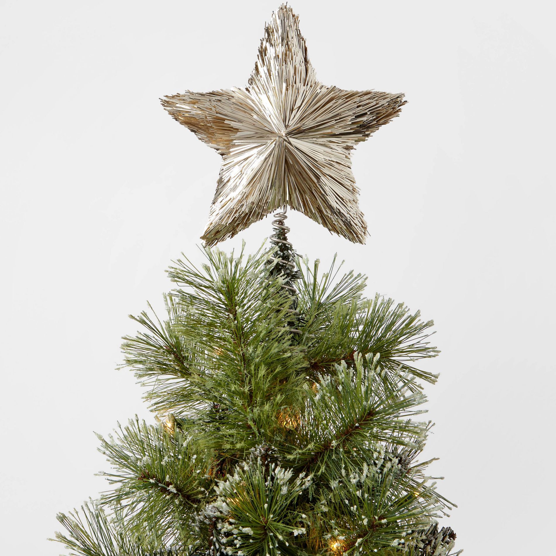 11" Tinsel Star Christmas Tree Topper - Wondershop