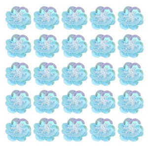 Unique Bargains Iron On Durable DIY Clothing Sequin Bead Flowers Patches 50 Pcs - 1 of 4