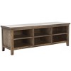 Saide 6 Shelf Media Stand - Oak - Safavieh - 3 of 4