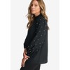 Jessica London Women's Plus Size Crepe Pearl Sleeve Blouse - 4 of 4