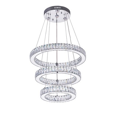 CWI Lighting Florence LED Chandelier With Chrome Finish