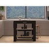 Depot E-Shop Kitchen Island 37" H, Two Open Storage Shelves, One Drawer, Four Legs,Towel Hanger - 2 of 4