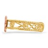 Black Bow Jewelry Two-tone Flower Toe Ring in 14 Karat Gold - 3 of 4