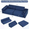 8 Piece Soft Modular Kids Play Couch for Boys and Girls - 2 of 4