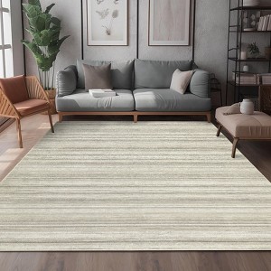Coolmee Modern Indoor Area Rugs for Living Room Bedroom Kitchen Geometric Striped Non-Shedding Soft Area Carpet for Home Office - 1 of 4