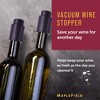 Maplefield Vacuum Wine Stoppers - Leak-Proof Vacuum Pump Wine Preserver - Resealable Wine Vacuum Stopper - Plastic - 4 Pack, Purple - 2 of 4